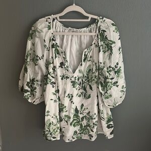 Abercrombie Floral Peasant Top